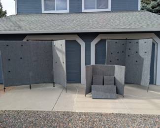 Armstrong Products Gallery Walls -- 5 large panels, 1 smaller tripod 