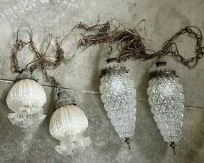 vintage pinapple pendant lamps