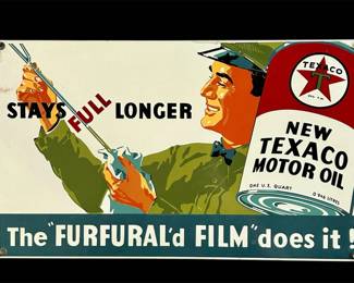 Vintage Texaco Enamel Sign