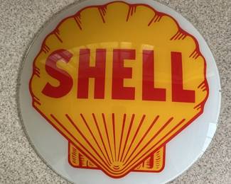 Shell Gas Pump Sign
