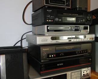 Large tower of electronics