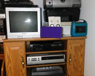 Stacks and piles of electronics