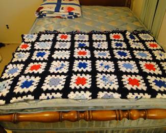 Hand crocheted blanket