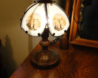 And then we added a kitty cat touch on and off lamp