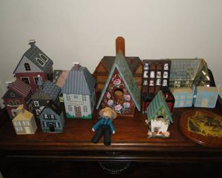 Wooden house and other decorative wooden items