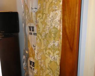 Mid Century Modern curtains, pressed and cleaned