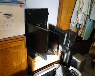 Stacks and rows of electronics