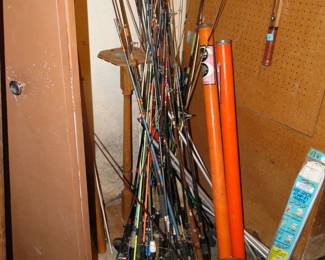 More fishing poles. You do have to fish thru them