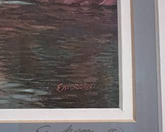 Art Orig Watercolor "Red Rock Crossing" by Erickson