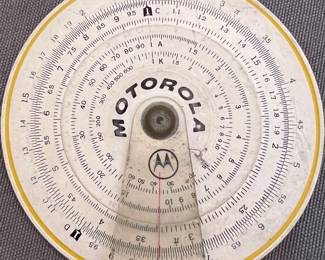 Vintage Motorola Circular Slide Rule Aviation
