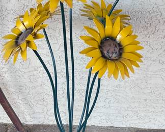 Metal Sunflowers