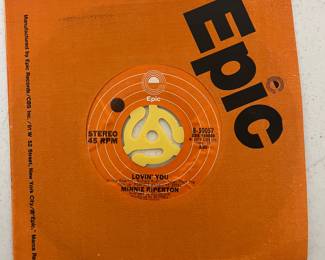 Minnie Riperton "Lovin' You" 45 RPM vinyl single w/original Epic cover