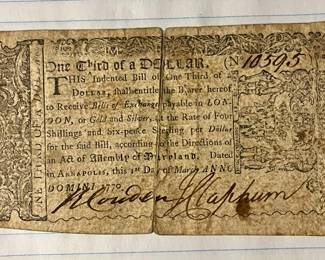 1770 1/3 Dollar No. 10595