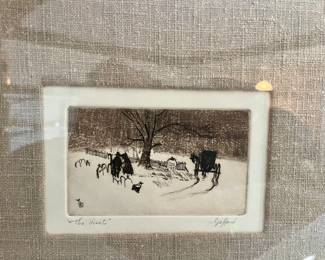 Jefford Etching of The Visit