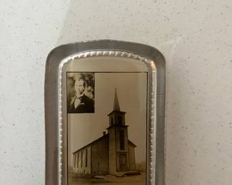 Antique Glass Atwood M.E. Church paperweight