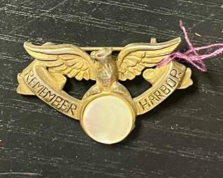 Rare WWII Remember Pearl Harbor Mother of Pearl Pin