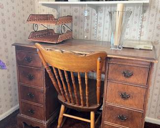 Antique Desk and Rocking Chair