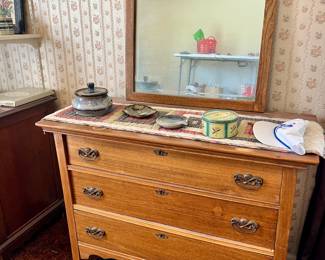 Beautiful Antique Dresser and Mirror