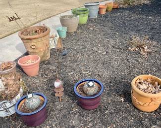 Pots of all sizes and materials 