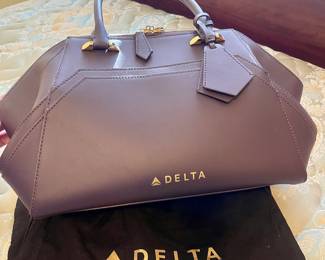 Zac Posen Passport Plum Delta bag with dust bag 