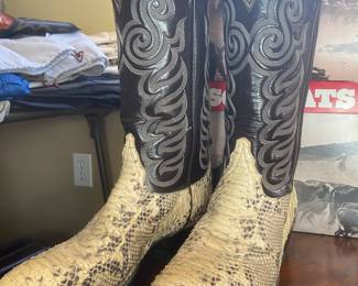 Tony Lama snakeskin boots