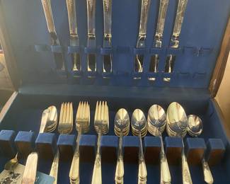 Silver plated flatware