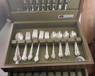 Silver plated flatware