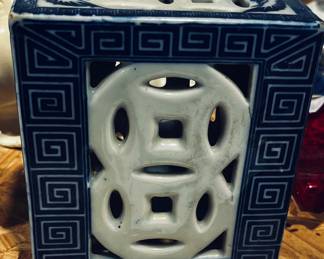 Vintage Chinese porcelain Opium neck pillow