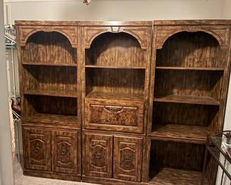 Book shelves 
75” tall
30” wide each