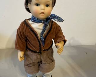Hand painted bisque doll