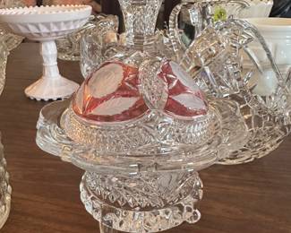 Crystal candy dish 