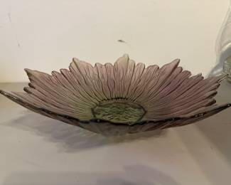 Purple glass dish