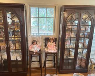 Doll cabinets #3 & #4
Dolls for sale also