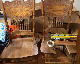 4 Chairs. One needs seat repair.