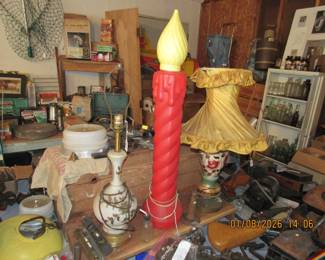 lamps and candle