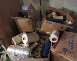 string and spools of thread