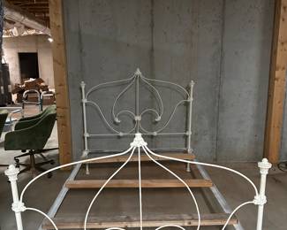 Full Vintage Cast Iron Bed