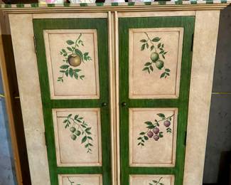 Vintage Hand Painted  Cupboard
