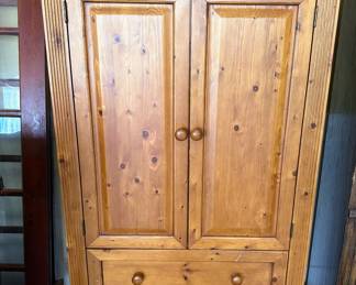 Pine armoire/media cabinet