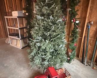 Balsam Hill Christmas Tree and large metal truck decor