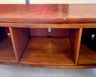 Solid wood television stand