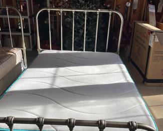 2 Ashley Metal beds with mattress and boxspring