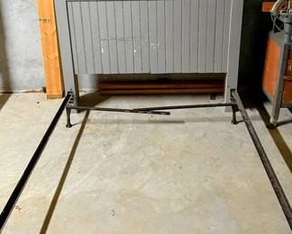 Wood headboard with storage and frame - full size