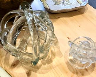 Blown Glass Knot Decor