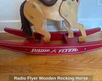 Radio Flyer Wooden Rocking Horse second image