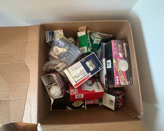 Assorted Light Bulbs and Electrical Outlets