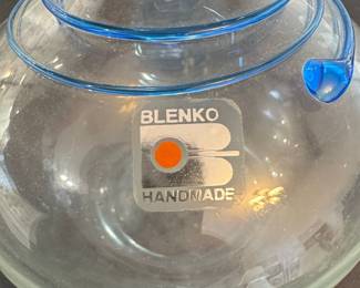 Blenko Applied Swirl Vase second image