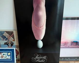 Louisville Ballet Poster Pink Pointe Shoe on Egg by Julius Friedman