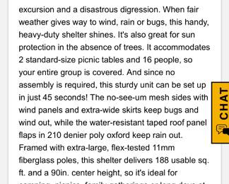 clam quick set excursion screen shelter