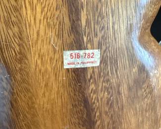 Vintage Monkey Pod Wood Divided Serving Tray second image